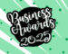 Uttlesford Business Awards 2025 icon in front of a green background with dots and lines.