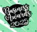 Uttlesford Business Awards 2025 icon in front of a green background with dots and lines.